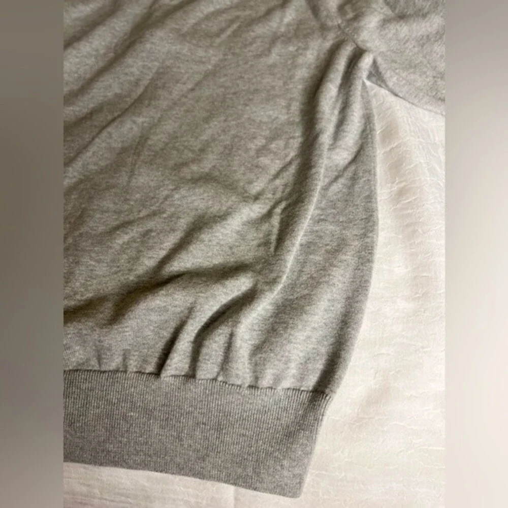 J Crew Mens 1/4 zip gray sweater size L